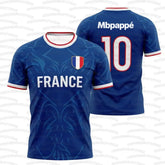 2026 Summer France Flag Print Soccer Jersey NO.10 Mbappé Men&