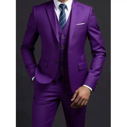 Suit (Blazer+ Vest + Trousers) Men&