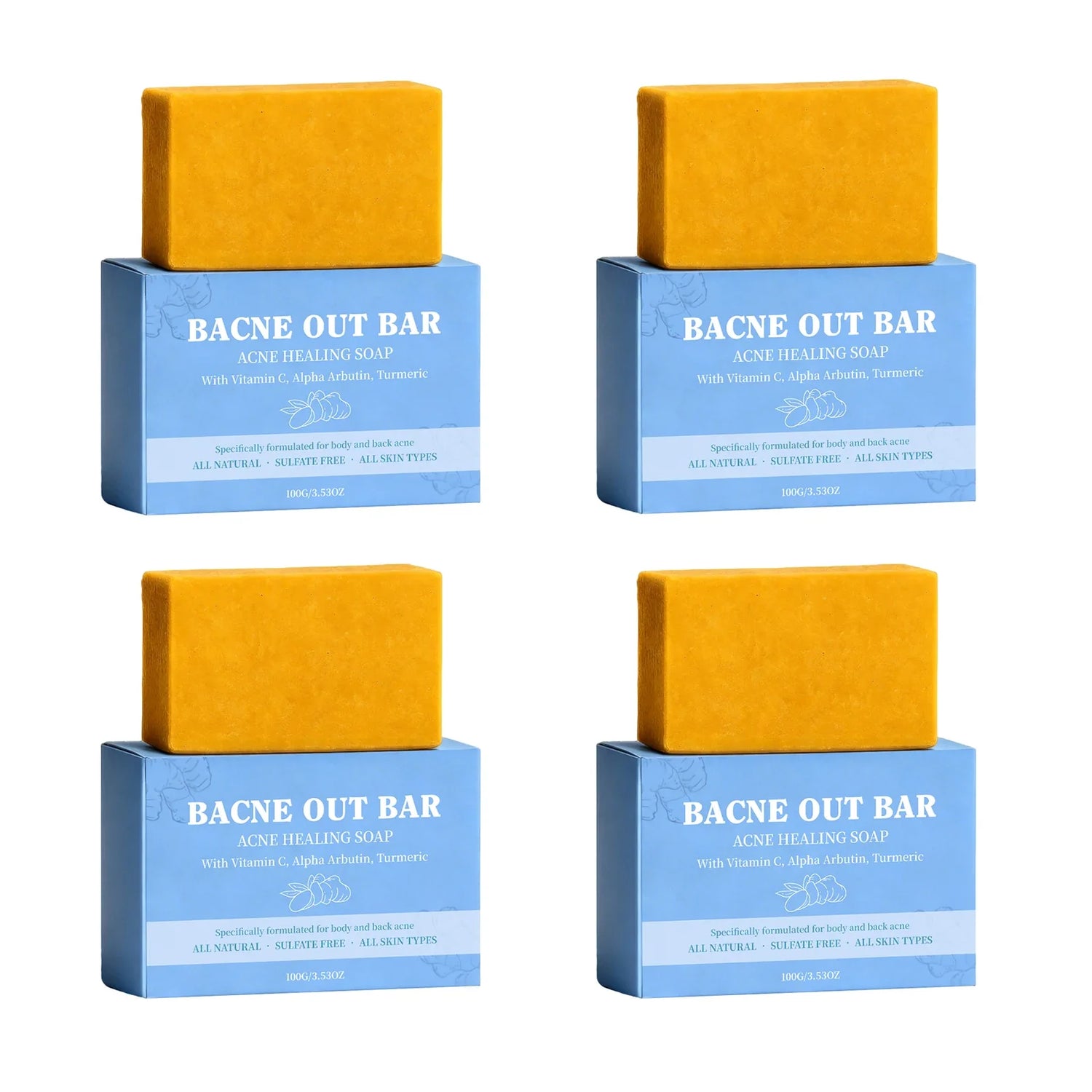 Body Cleansing Soap Moisturizing Brightening for Back Acne Free Natural Body Wash Bar Deep Clean Removes Odors Smooth Skin 100g