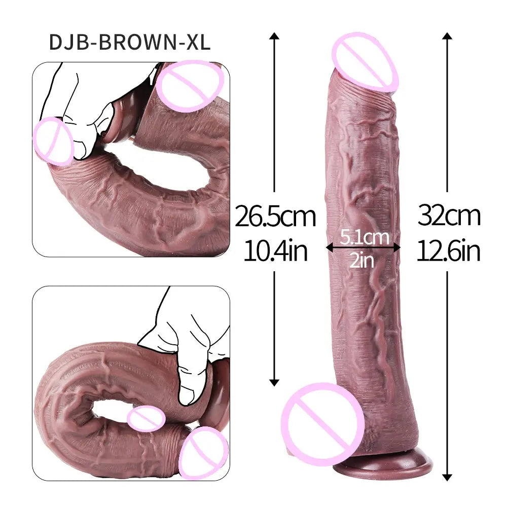 Realistic Dildo for Women Men  Liquid Silicone Simulation Penis Butt Plug Thick Dick Sex Shop Big Peni Anal Penetration Sex Toys SHOPEZRA L.L.C.