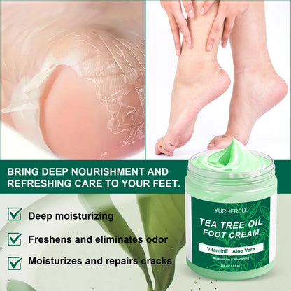 YURHERSU Foot Care for Dry, Cracked Heels, Knees and Hands with Moisturizer to Remove Dead Skin