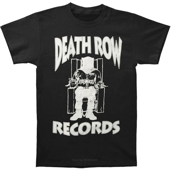 Funny T Shirt Men Novelty Tshirt Death Row Records White Logo T-Shirt cotton tshirt men summer fashion t-shirt euro size SHOPEZRA L.L.C.