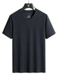 Plus Size 7XL 8XL 9XL Summer V-Neck T-shirts For Men Ice Silk Cooling Quick-dry Breathable Men&