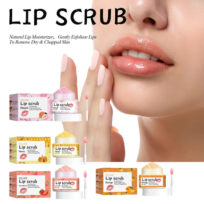 Watermelon Peach Lip Scrub: Moisturizes lips, replenishes moisture, reduces and improves dark circles around the mouth.