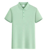 EU Size POLO Customized LOGO Polo Shirt Men Summer Men&