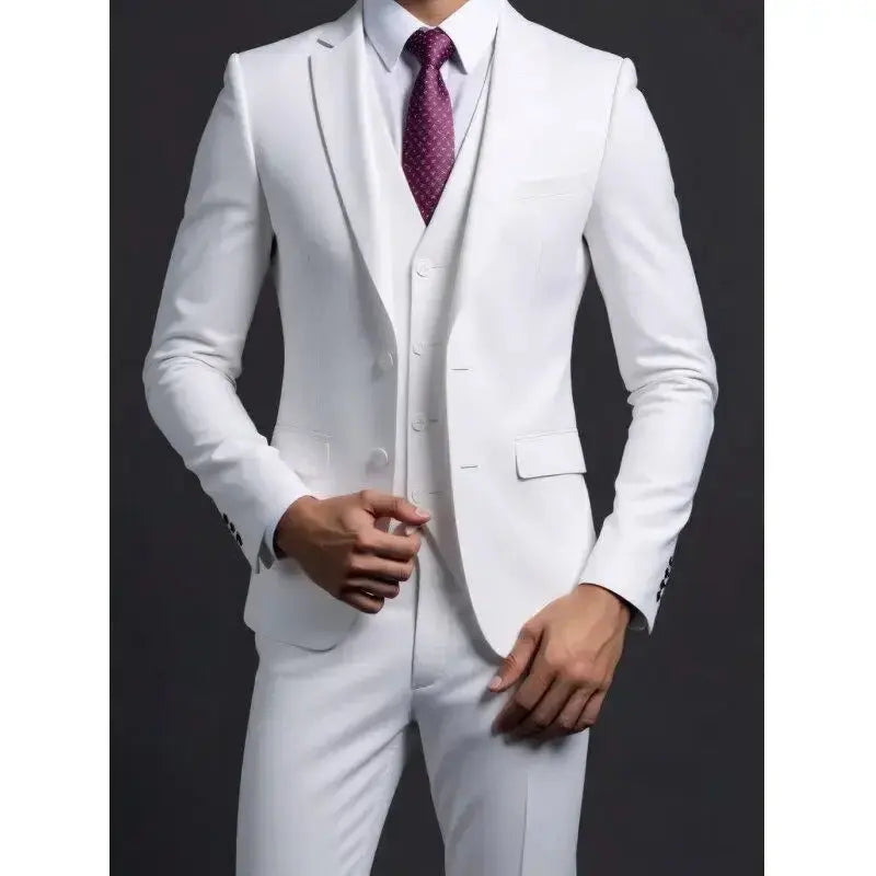 Suit (Blazer+ Vest + Trousers) Men&