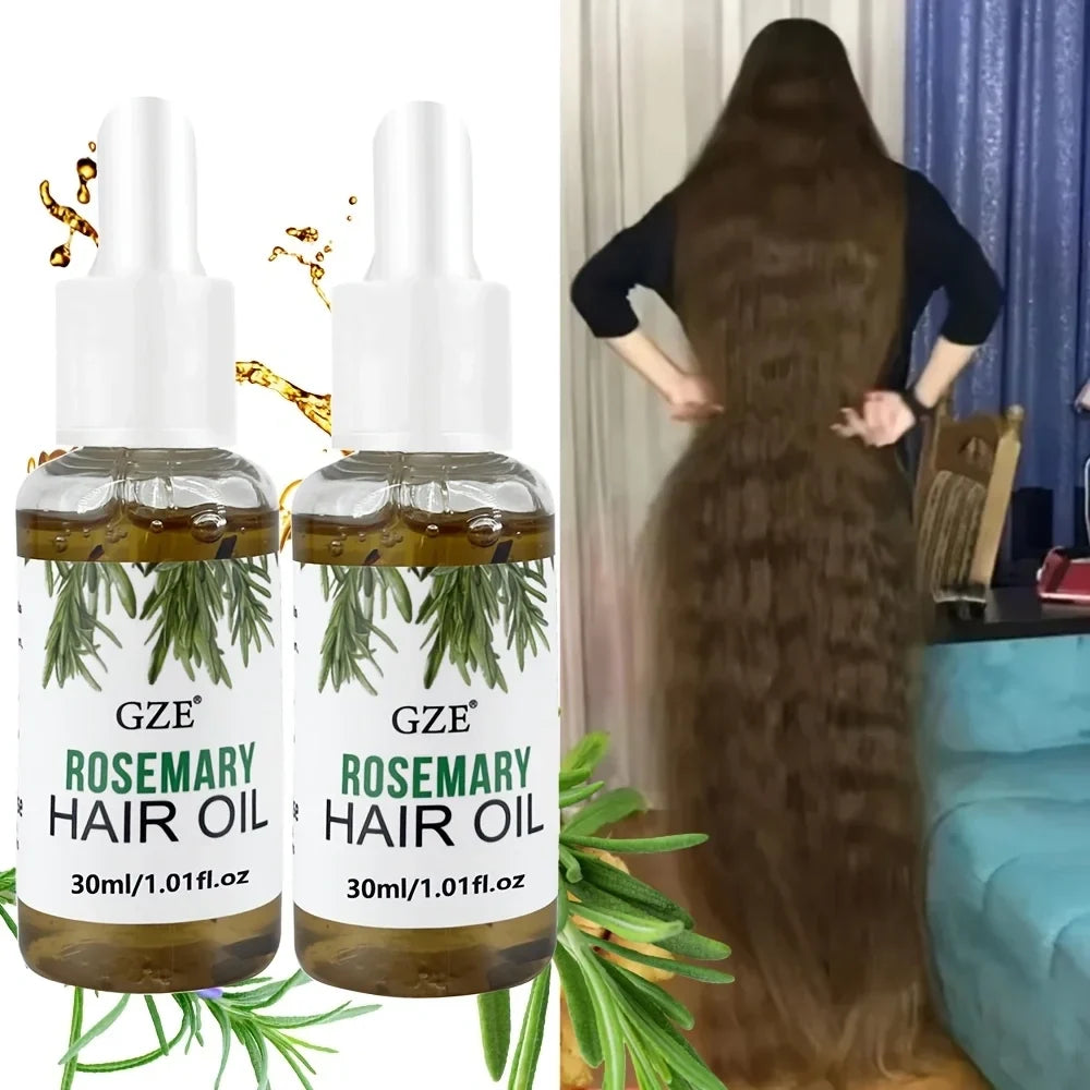 GZE Rosemary Oil For Hair Rosemary Scalp Hair Oil, All Type &amp; Texture | Straight, Waves &amp; Chemically Hairs Strengthens