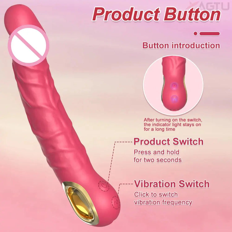 Vibrating Dildo for Women Realistic Penis Female Masturbation Sex Dildo Vagina G-Spot Vibrator Adult Goods Sex Toy for Women SHOPEZRA L.L.C.