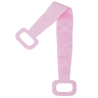 Body Scrubber Rubbing Back Peeling Massage Shower Extended Scrubber Skin Clean Brushes Body Sponge Silicone Brushes Bath Towels