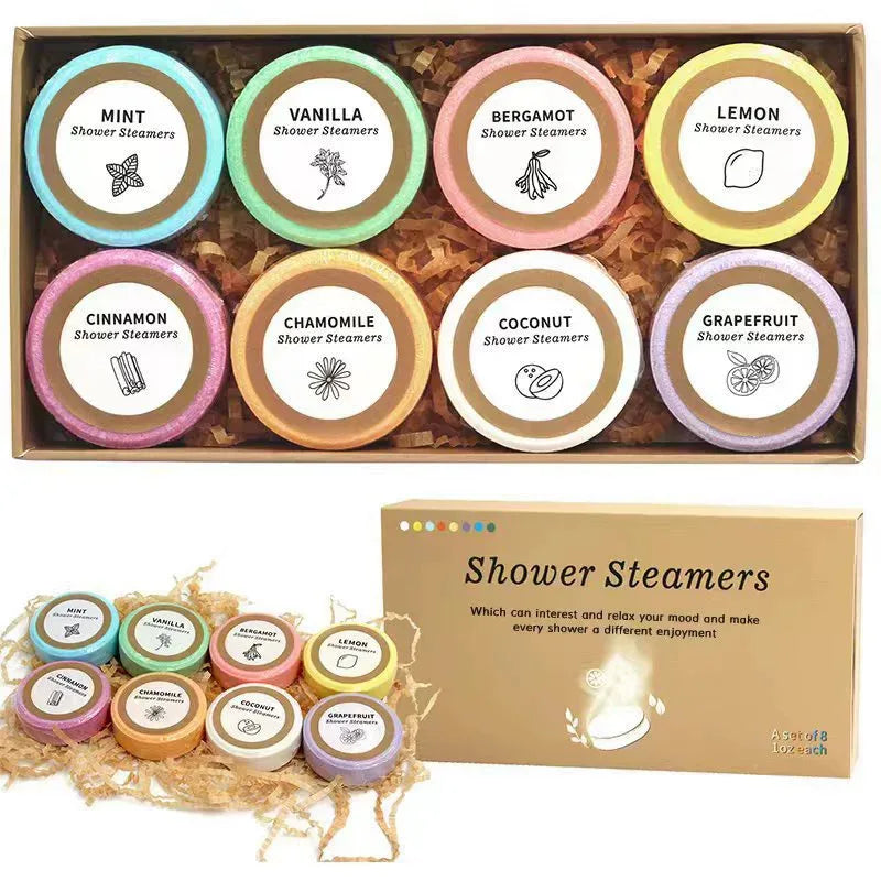 8Pcs Bath Salt Tablets Set, Natural Relaxing Spa Bath For Bathtub, Body Care Suitable For Women And Men, Home &amp; Hotel