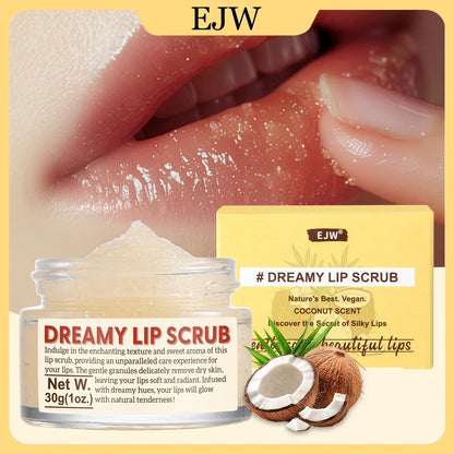 Strawberry Lip Scrub &amp; Repair, Exfoliator &amp; Moisturizer for Chapped, Dry and Flaky Lips,Sugar Lip Scrub Improve Dullness Remove.