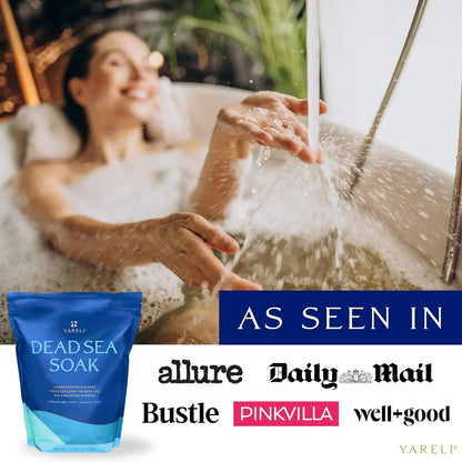 Magnesium Flakes 15lb Dead Sea Bath &amp; Foot Soak, Over 800,000mg Magnesium Chloride Per Bag, Alternative to Epsom Salt for Sore
