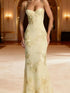 Elegant Women 3d Embroidery Floral Long Dress Women Backless Cross Tied Spaghetti Strap Robe Slim Floor Length Evening Dresses SHOPEZRA L.L.C.