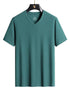 Plus Size 7XL 8XL 9XL Summer V-Neck T-shirts For Men Ice Silk Cooling Quick-dry Breathable Men&