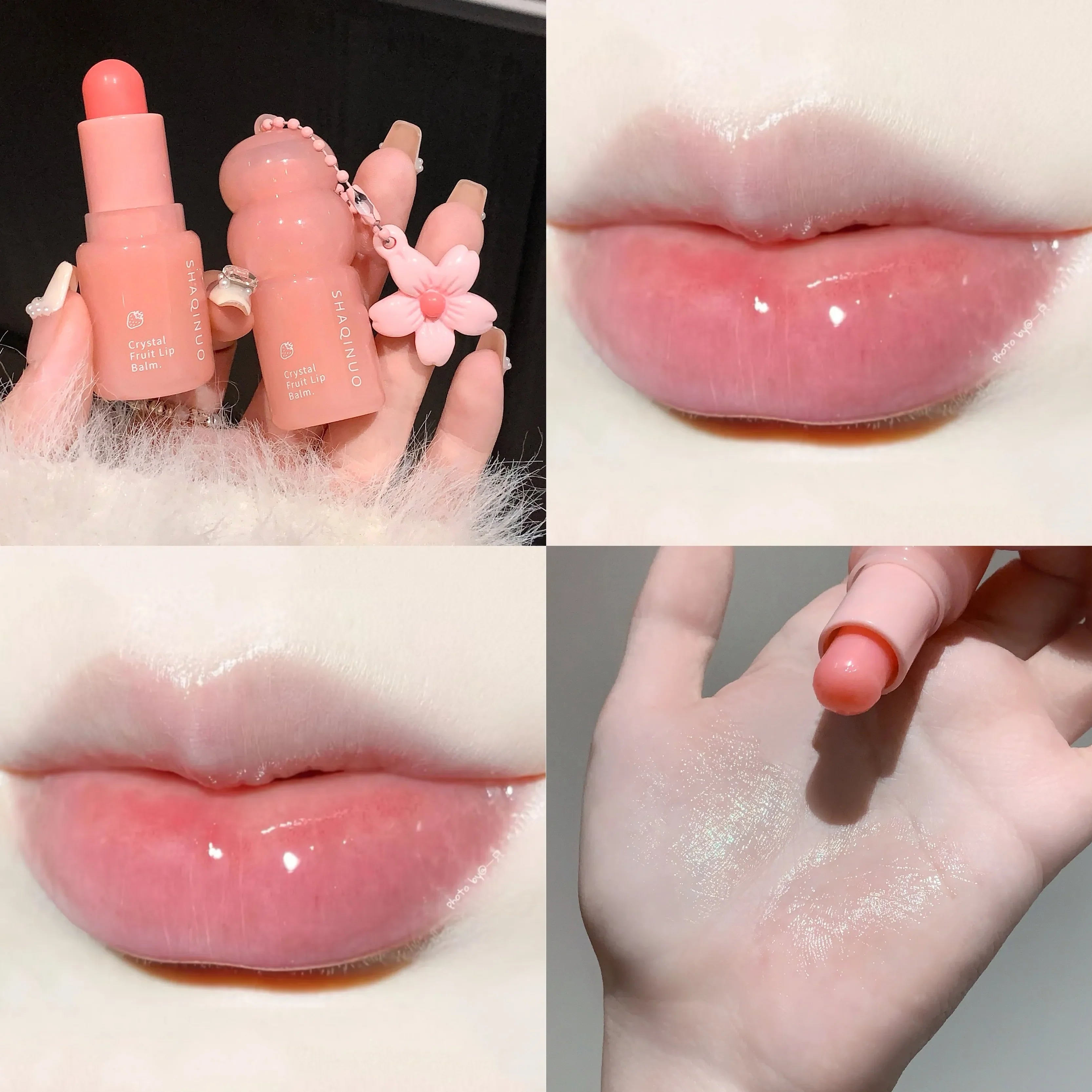Hydrating Fruit Lip Balm Pendant, Tinted Moisturizing Lip Care for Fall &amp; Winter, Prevents Dry Cracking, Refreshing Fruit Flavor