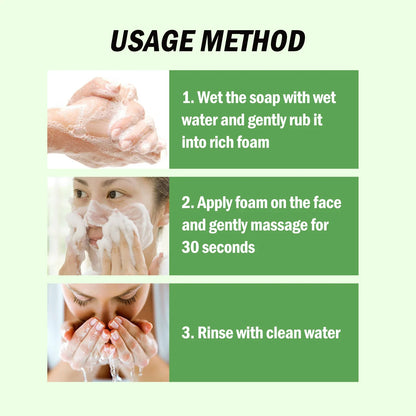 Bamboo Charcoal Cleansing Face Soap Remove Facial Dirt Reduce Blackheads Prevent Pore Blockage Deep Exfoliating Cleansing Soap