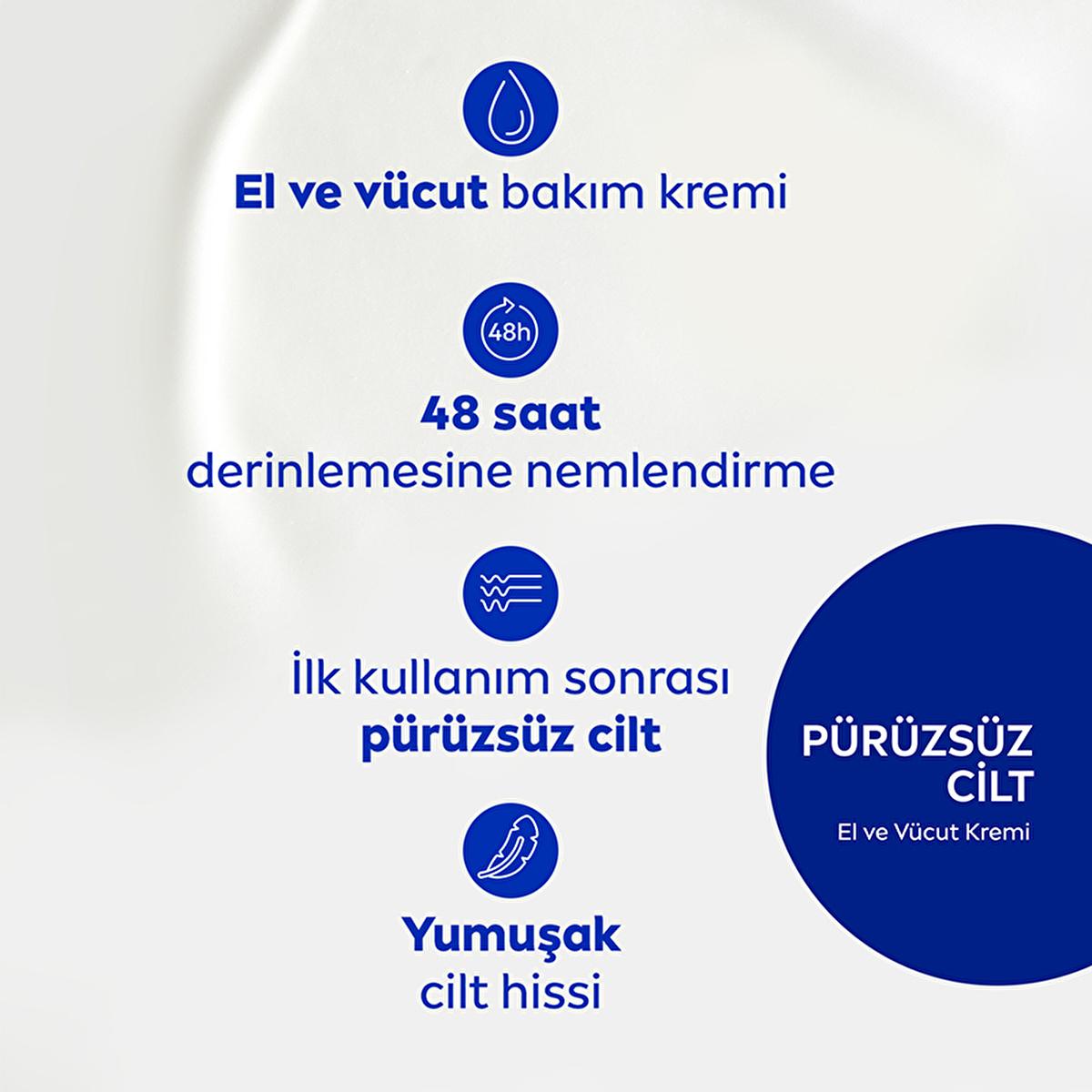 Nivea Moisturizing Body Cream for Dry Skin - 48 Hour Hydration, Shea Butter, Non-Greasy Formula