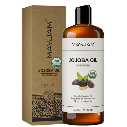 USDA Organic Coconut Oil for Skin Face Hair Cold-Pressed Sweet Almond Moroccan Argan Sunflower Seed Oil for Massage Moisturize
