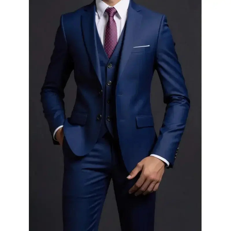 Suit (Blazer+ Vest + Trousers) Men&