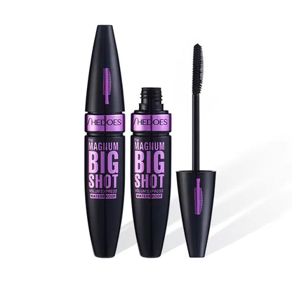 4D Black Mascara - Long-Lasting, Volumizing &amp; Curling for All Skin Types - Perfect Valentine&