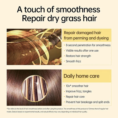 PURC 8 Seconds Repair Damaged Hair Mask Smoothing Soften Deep Conditioner Keratin Hair Treatment Strengthens Hair Care Product