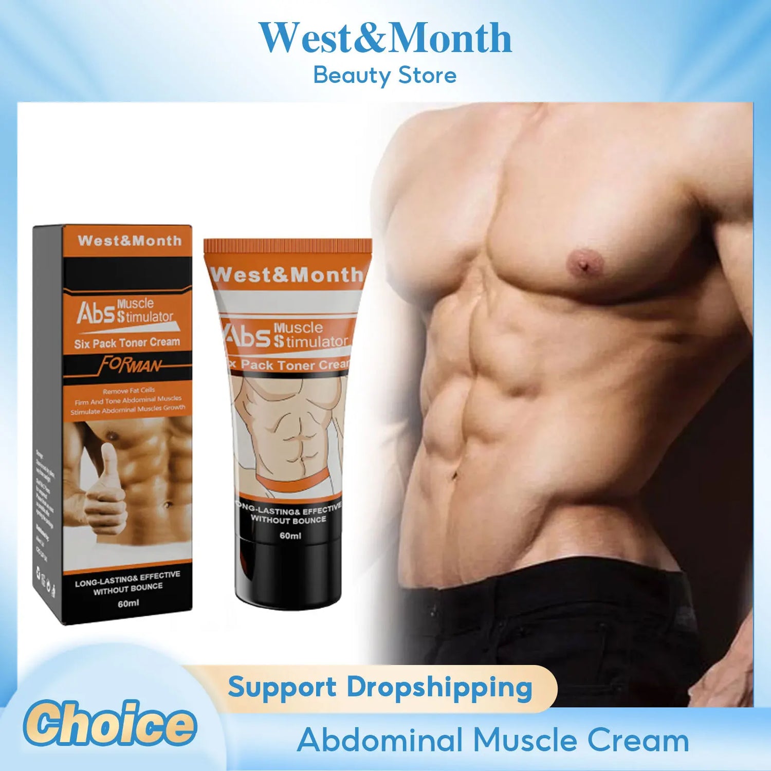 Abdominal Muscle Cream Anti Cellulite Fat Bu-rning Boost Metabolism Sweating Enhance Muscle Activit Remove Weight Muscle Cream