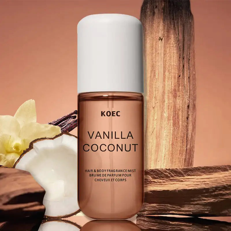 KOEC Vanilla &amp; Coconut Fragrance Mist Perfume Refreshing Moisturizing Triple Notes Plant Fragrances Propylene Glycol