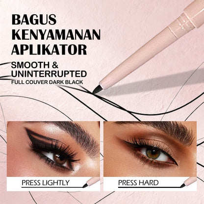 Eyeliner Shadow Stick — Twist-Up Sharpener, Long-Wear Waterproof Smudge-Proof, Precise Matte Line &amp; Blendable, Xmas &amp; Winter