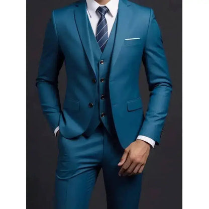 Suit (Blazer+ Vest + Trousers) Men&