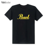 Fashion Drums Brand Men T Shirts Summer New Pearl T Shirt O-neck Short Sleeve Cotton Music T-shirts Top Tees SHOPEZRA L.L.C.