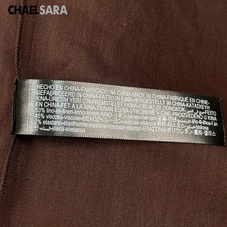 High Quality 2026 Summer New Women Fashion Linen Strap Midi Holiday Dress Casual Solid Zipper Slim Elegance Party Dresses Ladies SHOPEZRA L.L.C.