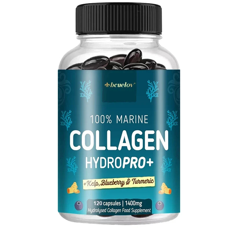 Hydrolyzed Marine Collagen - HYDROPRO, Advanced Hydrolyzed Formula for Optimal Absorption, Skin, Hair, Nails &amp; Joint Support