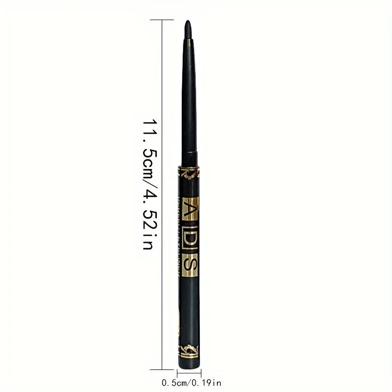3pcs Black Eyeliner Pencils -Waterproof, Sweatproof &amp; Smudge-Proofwith Easy Twist Application for Flawless Eye Makeup