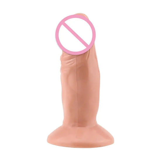 Female Mini Dildo Simulation with Suction Cup Small Realastic Silicone Soft Thick Penis Adult Erotic Sex Toys Anal Dick Sexshop SHOPEZRA L.L.C.