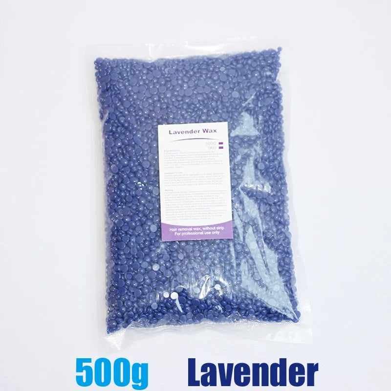 500g Wax Beans For Wax Heater Whole Body Hot Film Depilatory Wax For Wax Heater Kit Waxing Wax Beans For Hair Removal Wax Pot