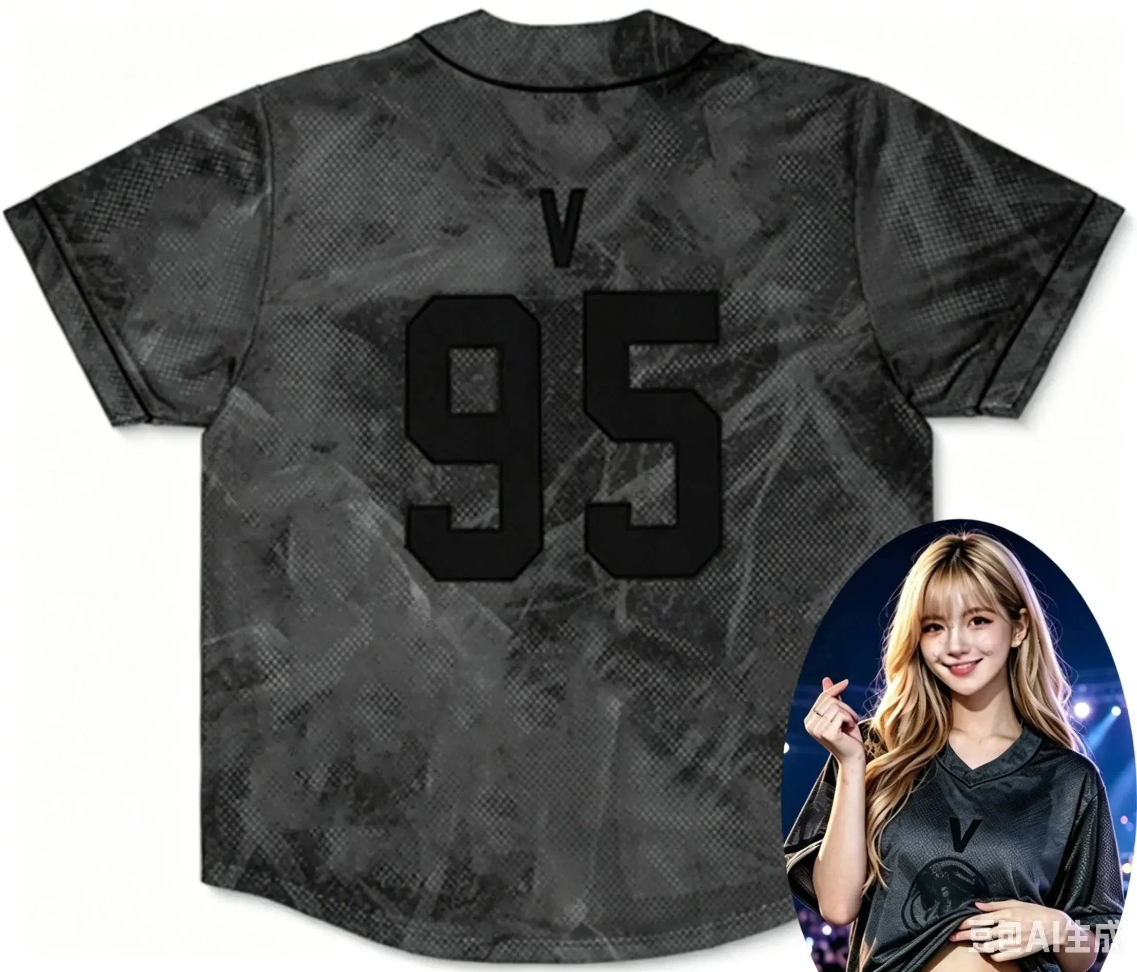 2026 Men Women KPOP V-neck T-shirt by SHOPEZRA L.L.C. featuring personalized print, suitable for street dance and family matching.