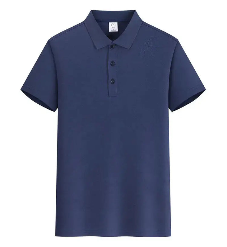 EU Size POLO Customized LOGO Polo Shirt Men Summer Men&
