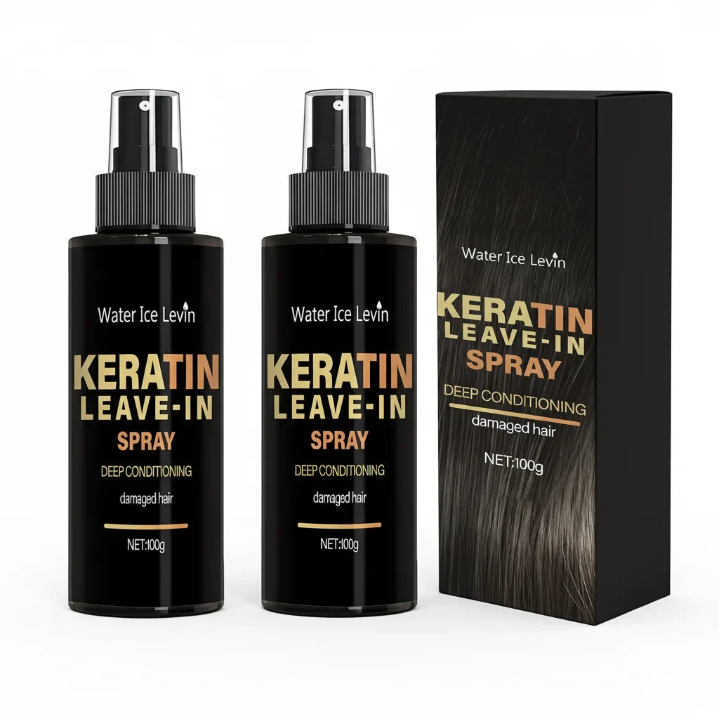 Keratin &amp; Biotin Leave-In Spray 100g, Deep Conditioning Treatment for Damaged Hair, with Rice Amino Acids, Fast Shipping