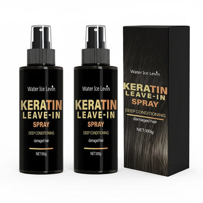 Keratin &amp; Biotin Leave-In Spray 100g, Deep Conditioning Treatment for Damaged Hair, with Rice Amino Acids, Fast Shipping