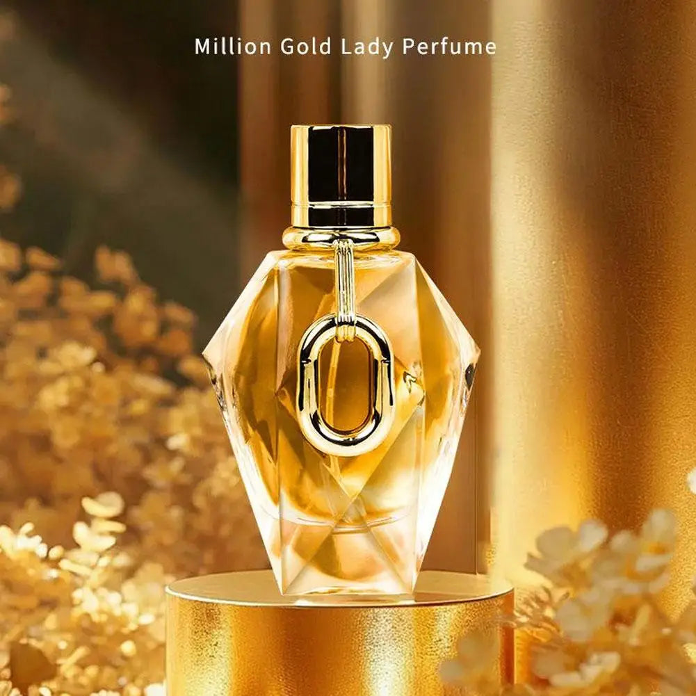 Million Gold For Women EDP | Long-Lasting Oriental Floral Perfume With Rose, Patchouli &amp; Oud | Luxury Woody Fragrance