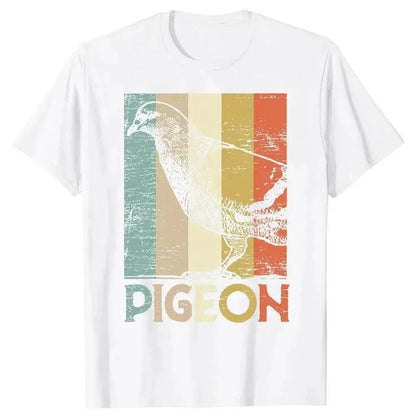 Pigeon Pigeoff Bird Birdwatcher Birdwatching T-shirt Cute Funny Graphic T-shirt Men Tshirt Cotton Loose Oversized T Shirt by Dropshipman