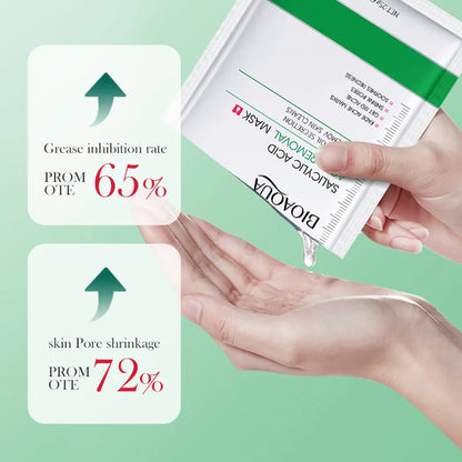 BIOAQUA Salicylic Acid Acne Removal Facial Masks Moisturizing Anti-Aging Nourishing Anti Acne Face Mask Skin Care Products