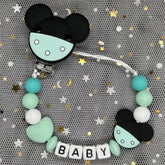 2026 Custom Name Baby Pacifier Clips Chain Silicone Beads Teether Toys Dummy Holder Russian English Name Pacifier Chain Newborn SHOPEZRA L.L.C.