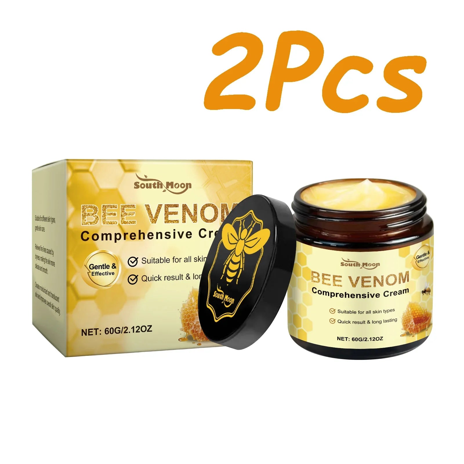 Bee Venom Skin Moisturizer Nourish Dryness Skin Anti Cellulite Firming Brightening Smoothing Body &amp; Face Care Creams Non-Greasy