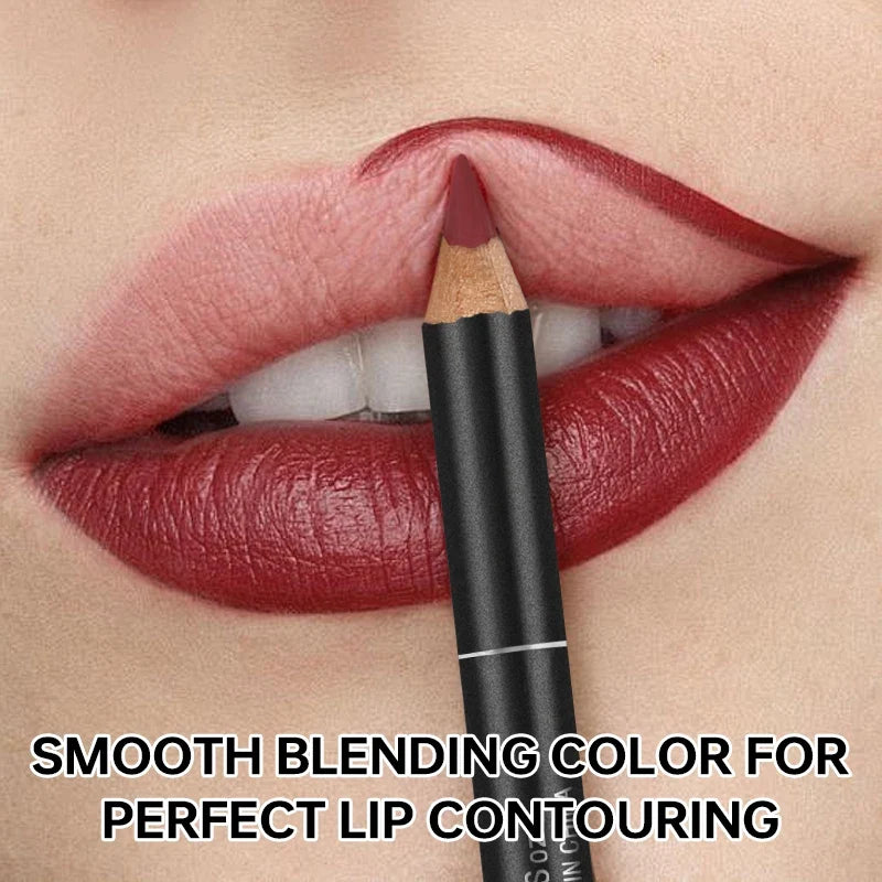Luxury Matte Lip Liner, Long-Lasting, Smooth Application for Perfect Outline &amp; Filling, Versatile Shades for All Skin Types