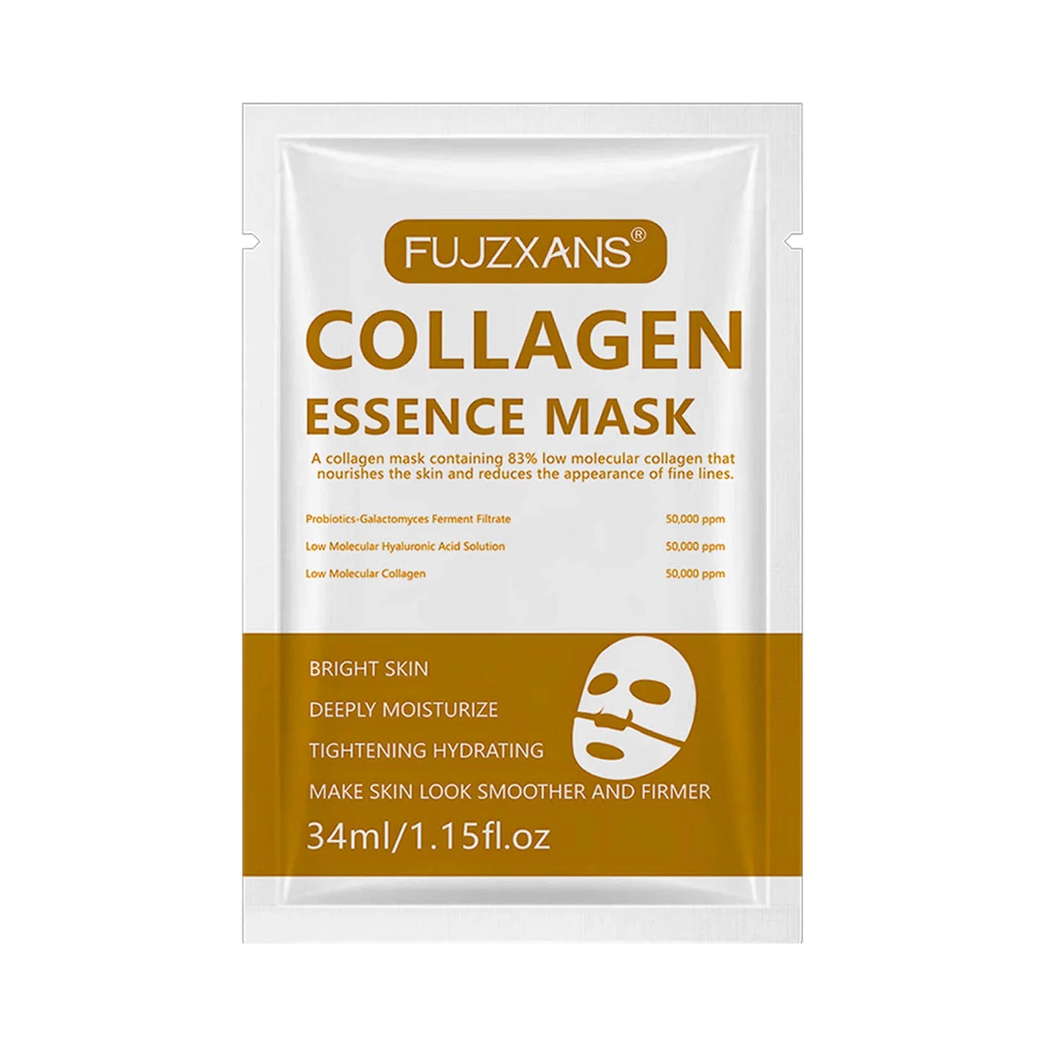 Overnight Collagen Face Mask Wrapping For Anti-Aging Skin Care Mask Moisturizes Skin To Make Wrinkles Less Noticeable Bright