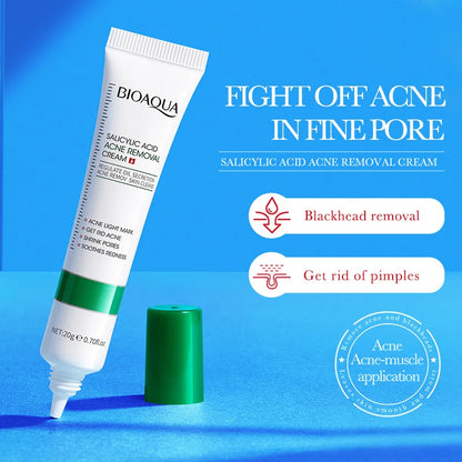 BIOAQUA Salicylic Acid Face Cream Acne Creams Mark Repair Firming Moisturizing Blackhead Remover skincare Facial Cream