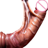 Realistic Dildo for Women Skin Sliding Foreskin Testicles Dildos Anal Vaginal Stimulation Strapon Penis Sex Toys for Female 18+ SHOPEZRA L.L.C.