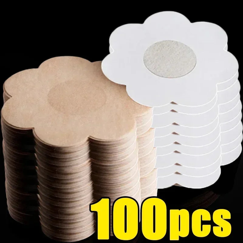 50-500pcs Nipple Cover Stickers Women Breast Lift Tape Pasties Invisible Self-Adhesive Disposable Bra Padding Chest Paste Patch