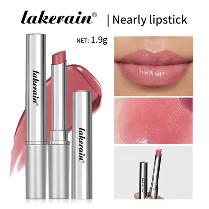 Lakerain Nearly Lipstick Lip Balm Natural Color Creamy Texture Long Lasting Moisturizing  Nourishing Lip Care Gloss Cosmetic